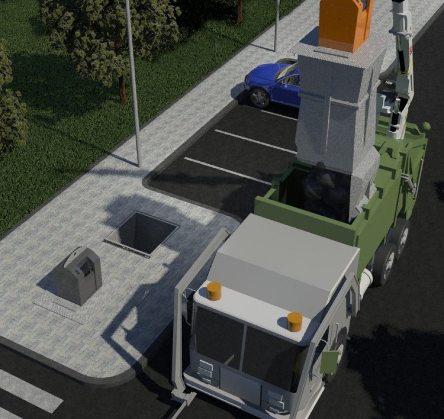 Plastic afvalverdichter