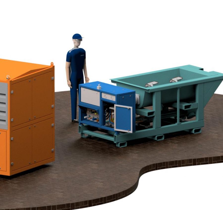 Updaten shotcrete installatie